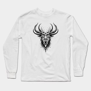 Moose Animal Freedom World Wildlife Wonder Vector Graphic Long Sleeve T-Shirt